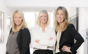 Marie, Charlotte och Maja på Meetx