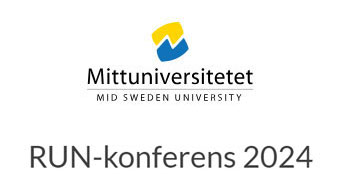 Mittuniversitetet Mid Sweden University RUN-konferens 2024 logo