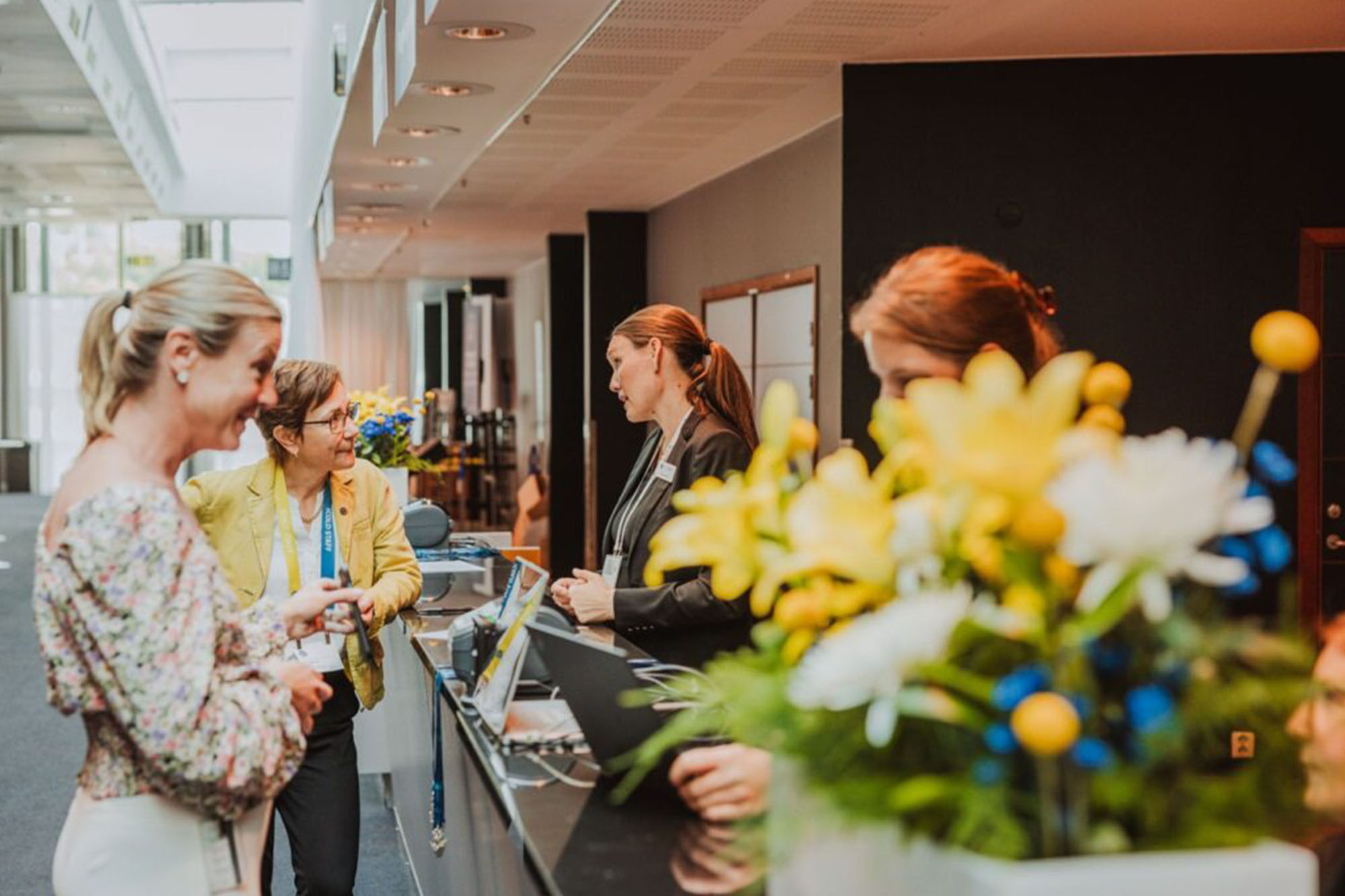 Deltagare vid servicedesk